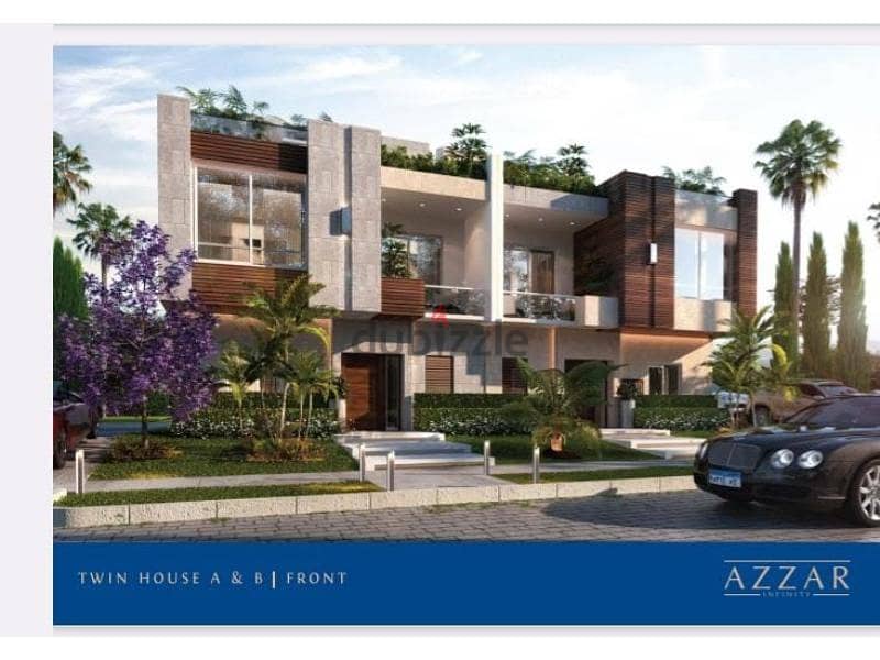 Townhouse middle 225m in Azzar 2 New Cairo 3