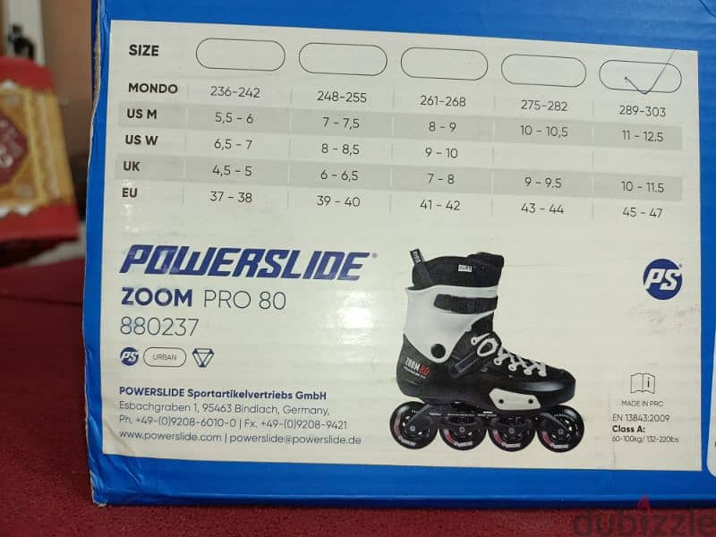 skate powerslide pro zoom 80 4