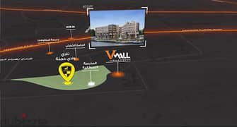 Commercial store for sale in Zahraa El Maadi, on the main facade of the mall, directly behind Wadi Degla Club, installments up to 72 months