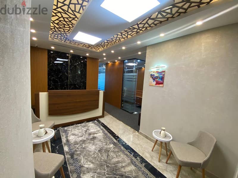 مكتب للايجار في بورتال سوديك بيفرلي هيلز الشيخ زايد Office fully finished for Rent in portal sodic beverly hills el sheikh zayed 4