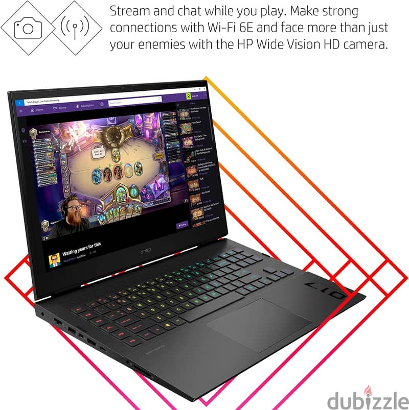 HP -OMEN 17.3"  Gaming Laptop Intel Core i7-13700HX -4070 لابتوب 2