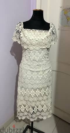 white handmade dress