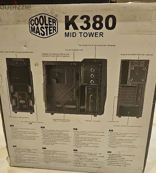 كيسة كومبيوتر مع دي ڤي دي Case PC Cooler Master K380 MidTower with DVD 1