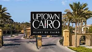 apartment for rent at up town cairo with kitchen and ac`s pool view