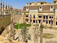 Stand alone villa with private garden for sale directly in front of Cairo Airport with golf view in installments over 8 yearsفيلا ستاند ألون بجاردن