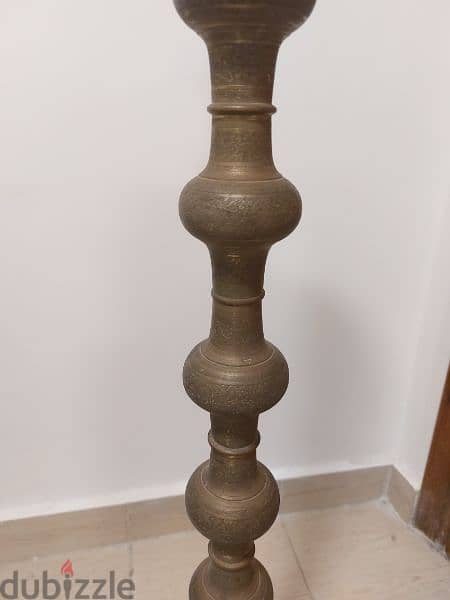 Vintage brass stand lamp 0