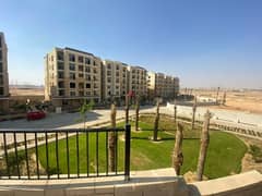 For sale, an apartment with a garden, ready to move fully finished, ultra super luxury, in installments, in Sarai compound  Mostakbal City