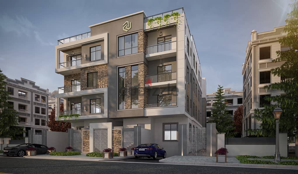 شقة للبيع في التجمع الخامس بيت الوطن الحي الأول مساحة الشقة 232م  دور أول بالتقسيط علي 60 شهر استلام 2025 1
