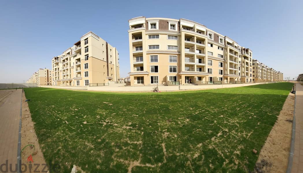 In Sheya phase, Sarai Compound, 103 sqm apartment, ground floor with 58 sqm garden, on pool view and landscape, for sale at a very special price 1
