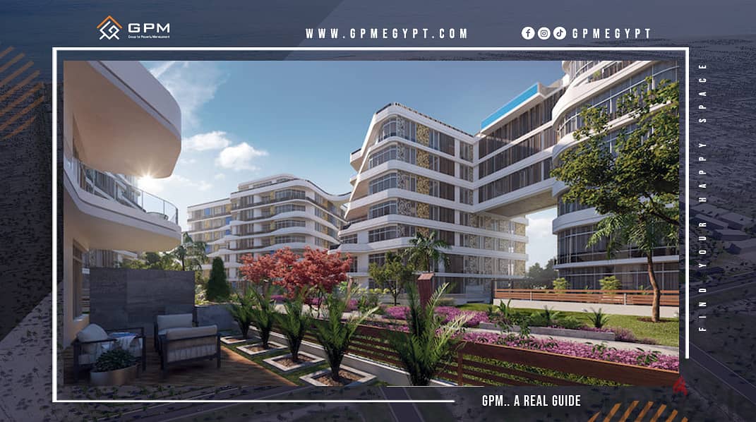 Apartment 110m for sale in Bloom fields Compound Mostakbal City ready to move شقة للبيع في بلوم فيلدز مستقبل سيتي 0