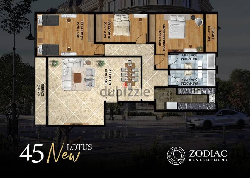 APARTMENT FOR SALE 215 SQ M NEW LOUTS  NEW CAIRO 1