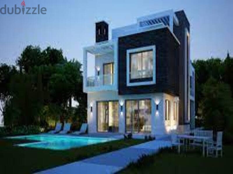 first row on golf new giza - ivory hills semi finished special design villa for sale  bua 550 sqm 5