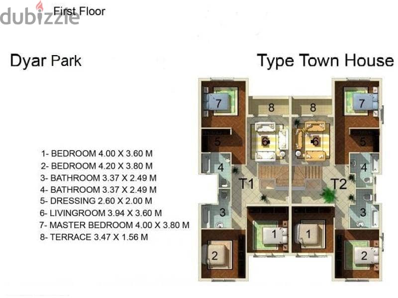 Fully finished Townhouse in Dyar park New Cairo 12