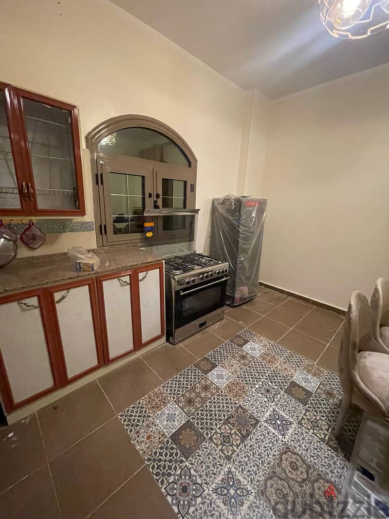 Furnished apartment for rent in El Banafseg 2, Ahmed Shawky and Youssef El Sebaei axis, next to Chillout Mall, Al-Rehab & Starbucks, Fifth Settlement 7