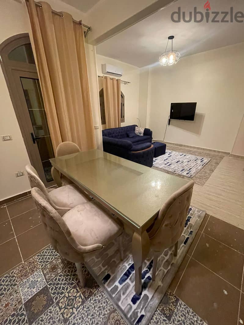 Furnished apartment for rent in El Banafseg 2, Ahmed Shawky and Youssef El Sebaei axis, next to Chillout Mall, Al-Rehab & Starbucks, Fifth Settlement 8