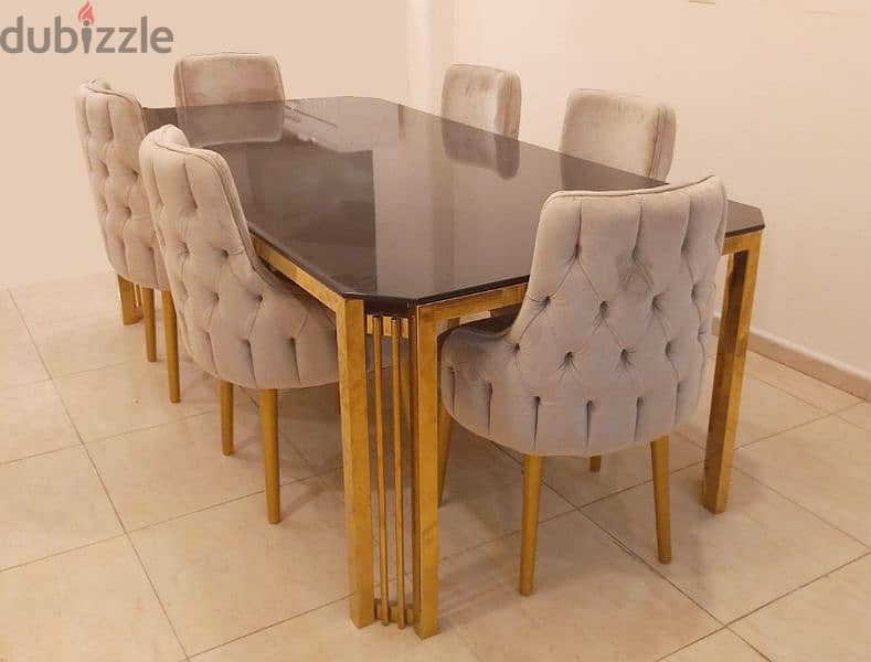 Dining Table & 6 Chairs & Deleswar تربيزة سفرة - كراسي - دليسوار 2