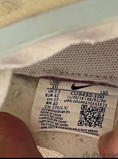 كوتشى Nike Air  max  اصلى للبيع   حريمى لم يستخدم