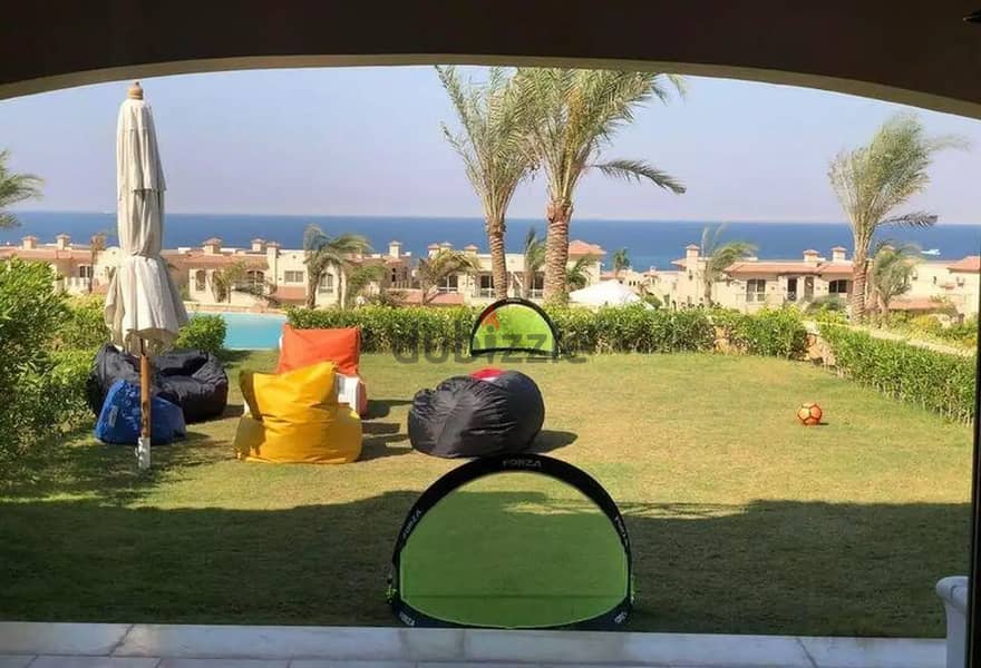 Ground chalet with garden, two rooms for sale in La Vista Gardens, Ain Sokhna, wonderful view 15