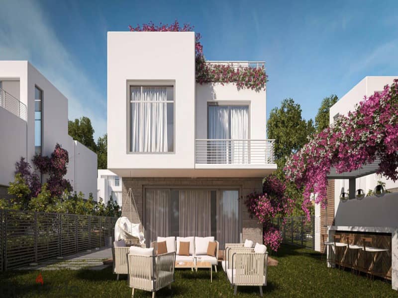 Your townhouse on the North Coast with a private garden area of 105 meters, fully finished with air conditioners, with a 10% down payment - Al Qamzi 0