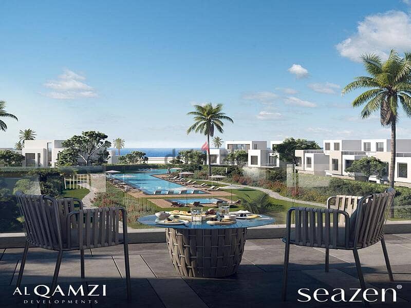 Your townhouse on the North Coast with a private garden area of 105 meters, fully finished with air conditioners, with a 10% down payment - Al Qamzi 10