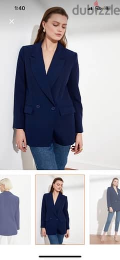 Navy Blue Blazer Jacket