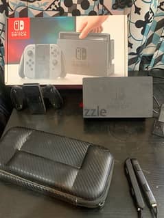 Nintendo switch with 128 storage and a case
