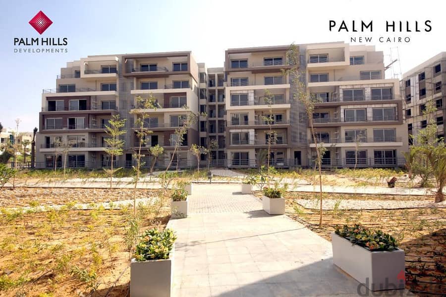 128m apartment, fully finished, in the best Palm Hills compound, New Cairo 3