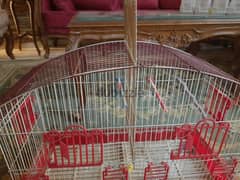 قفص عصافير دوبل (مقسوم) - double birds cage