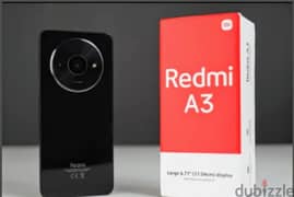 موبايل Redmi A3 , رام 4+مساحة 128 ؛الموبايل بكرتونته استخدام تجربة فقط
