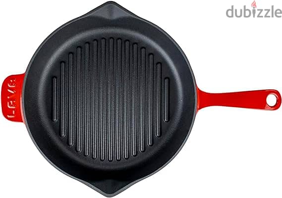 Lava LV Y GT 28 K0 R Cast Iron Grill Pan With Cast Iron Self Handle 1