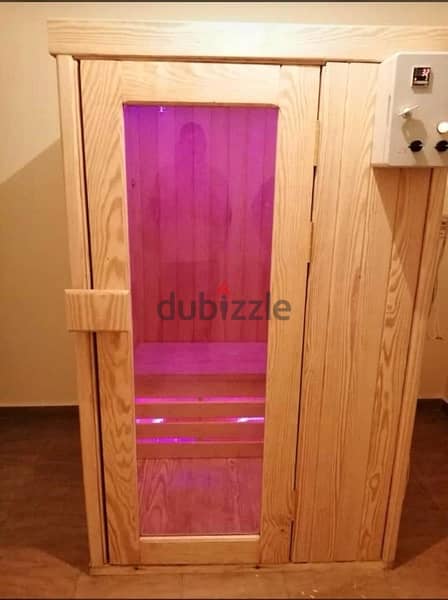 سونا استخدام اقل من شهر خشب بيتش باين sauna room for 2 0