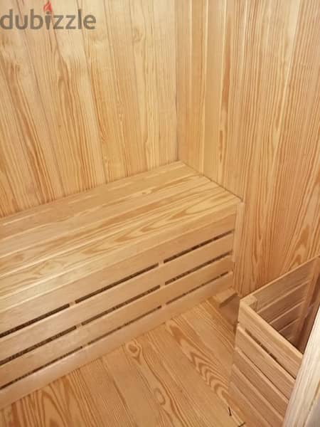 سونا استخدام اقل من شهر خشب بيتش باين sauna room for 2 2