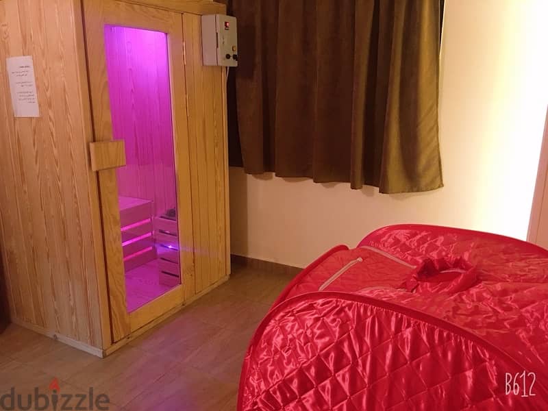 سونا استخدام اقل من شهر خشب بيتش باين sauna room for 2 3