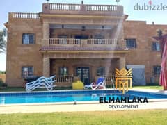 Villa for sale in the European Countryside Compound, located on the Cairo-Alexandria Desert Road, next to Hyper One, Sulaymaniyah