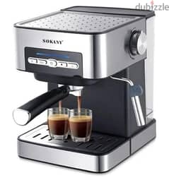 Sokany Espresso Coffee Machine 1.6L Black SK-6862