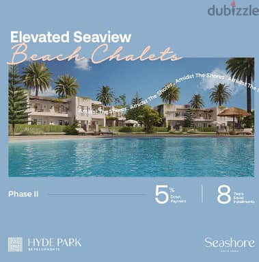 chalet for sale sea view - fully finished in seashore hyde park north coast ras el hekma 3