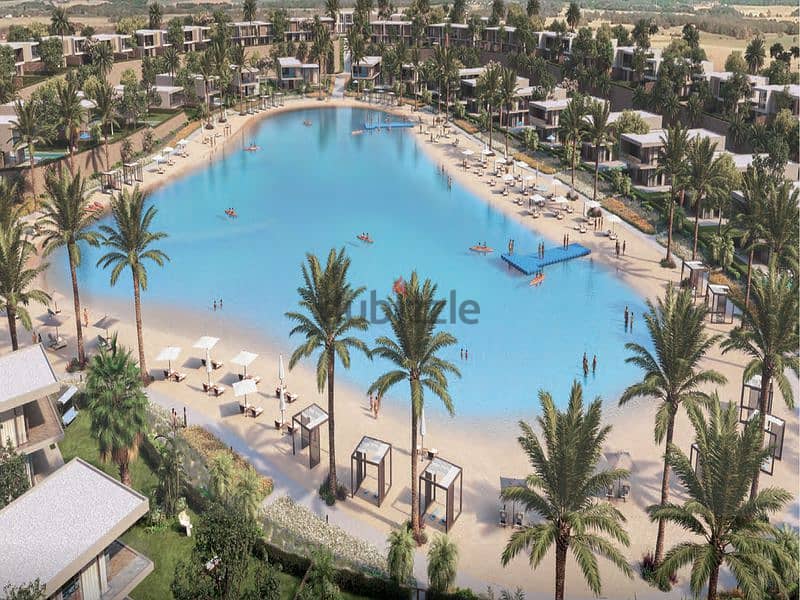 Townhouse lake view in Swan Lake Hassan Allam Sheikh Zayed next to Palm Hills 2
