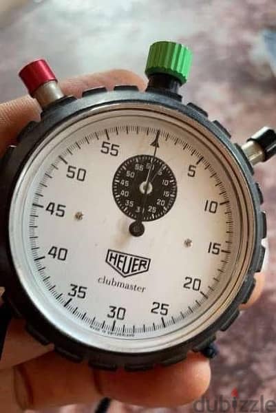 ساعة قديمة للإيقاف من heuer بتصميم ملفت إصدار السبعينيات حركة مي 1