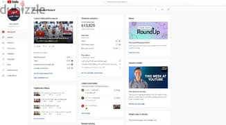 قناة يوتيوب ٦١٣٠٠٠ مشترك مفعلة الدخل