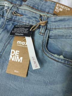 بنطلون جينز من توكيل Max Fashion تصميم حصرى Premium Crafted المقاس 34 0