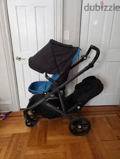 britax twin stroller + baby bassinet form USA