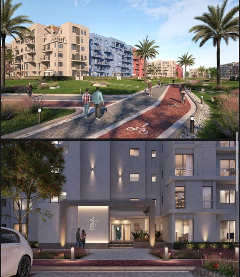 شقة غرفتين RESALE في اويست تقسيط حتى 2030 برايم لوكيشن فيو مميز O West Prime location resale apartment 1