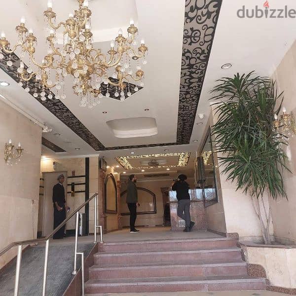 2 bedrooms apartment with 2 balconies  in front of Montazah garden 7