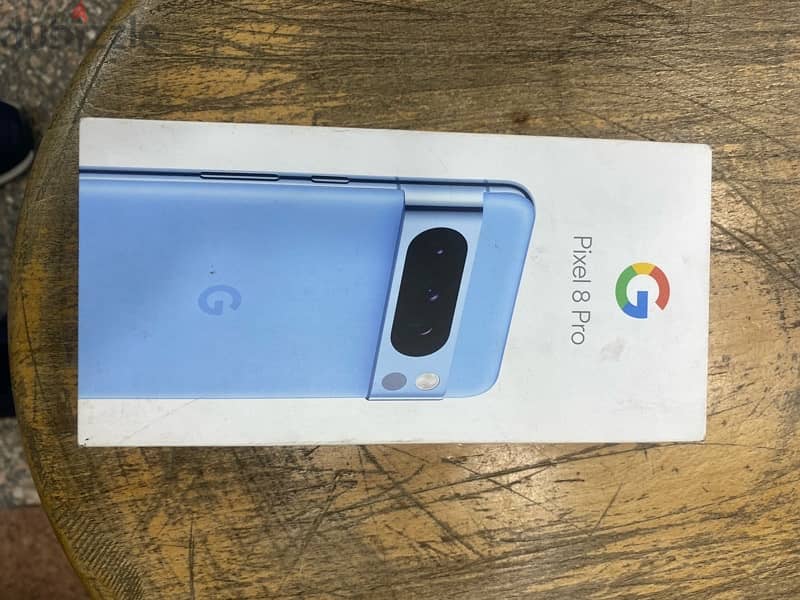 Google Pixel 8 Pro 5G 128G Blue جديد متبرشم 0