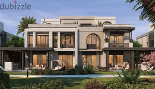 Townhouse 165 square meters net with 5% down payment and payment over 8 years at the lowest price in Fifth Settlement with the strongest developer