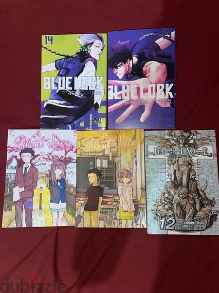 Manga A Silent Voice, Death Note and Blue Lock 0