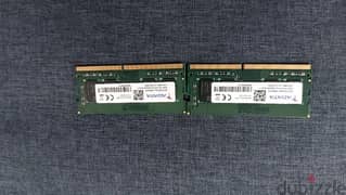 2×4 DDR4 RAM for Laptop