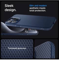 Spigen iphone 15 Pro Max with screen and lens protector ESR 0