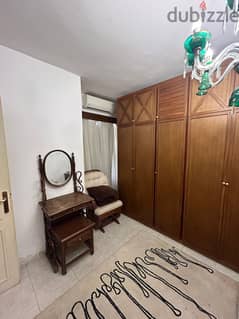 Furnished apartment available for rent in Al-Rehab City, fourth phase, ground floor with garden  130 sqm ground area with 70 sqm garden  Company f