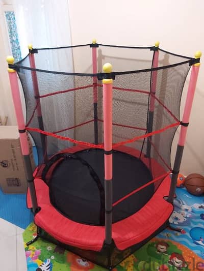 55 MINI TRAMPOLINE & SAFETY NET